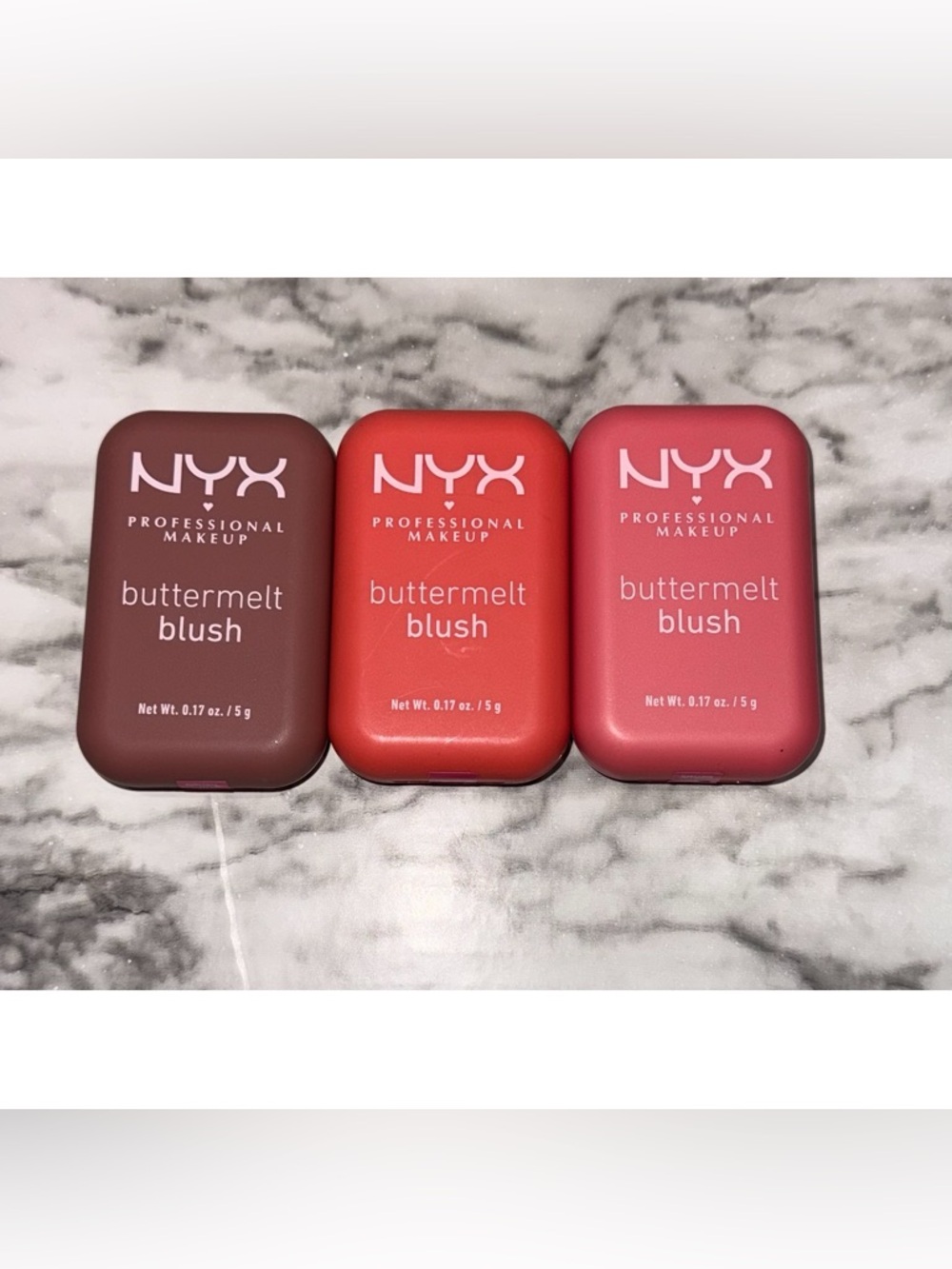Bundle of 3 NYX Buttermelt Blushes